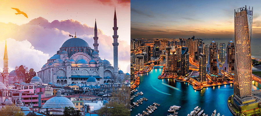 Turquía, Islas Griegas y Dubái en Julio